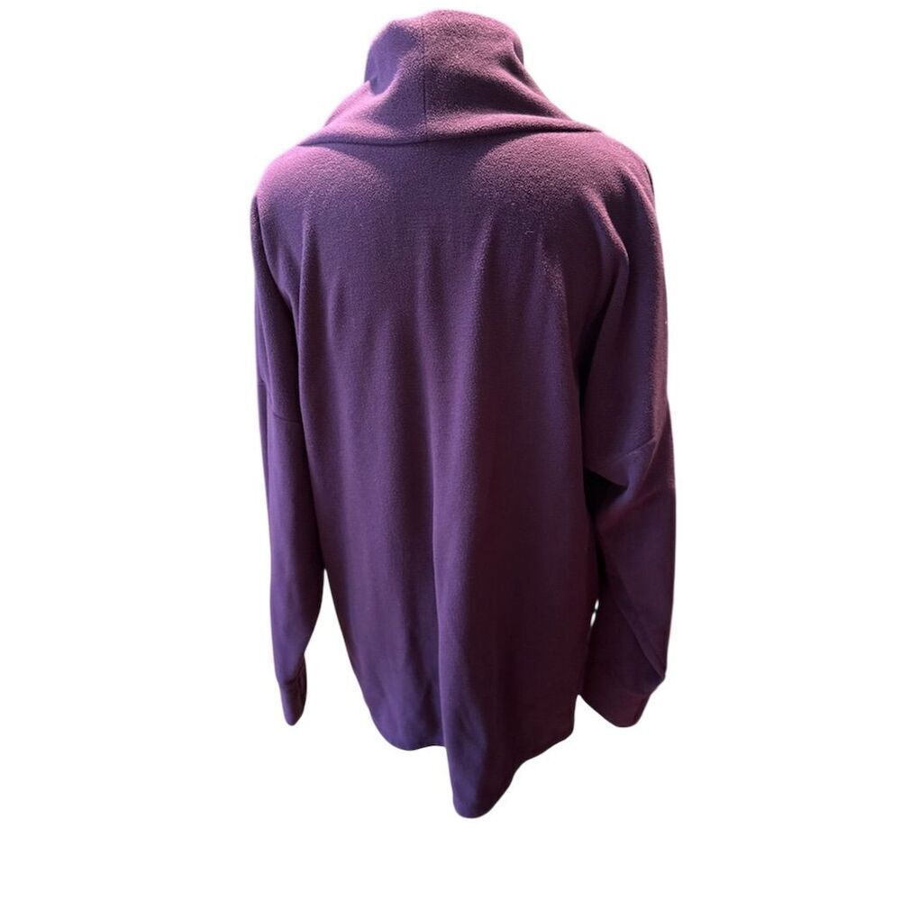 Cuddl Duds Women Burgundy Cowl Neck Hoodie Large - Picture 4 of 5